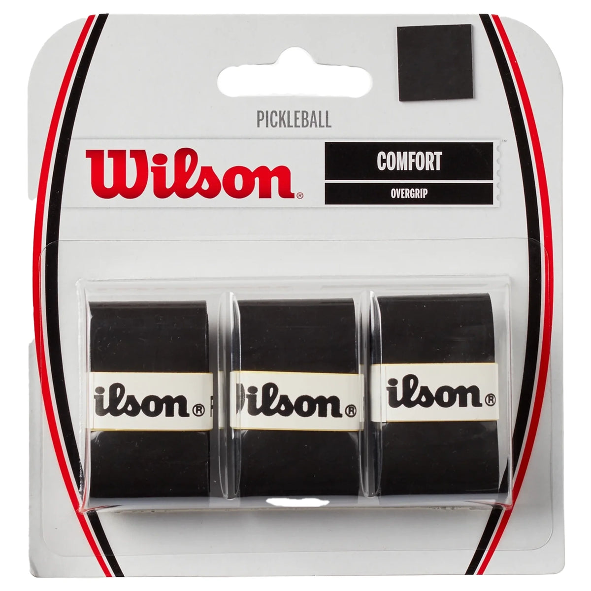 Wilson Pro pickleball overgrip 3 pack - Black