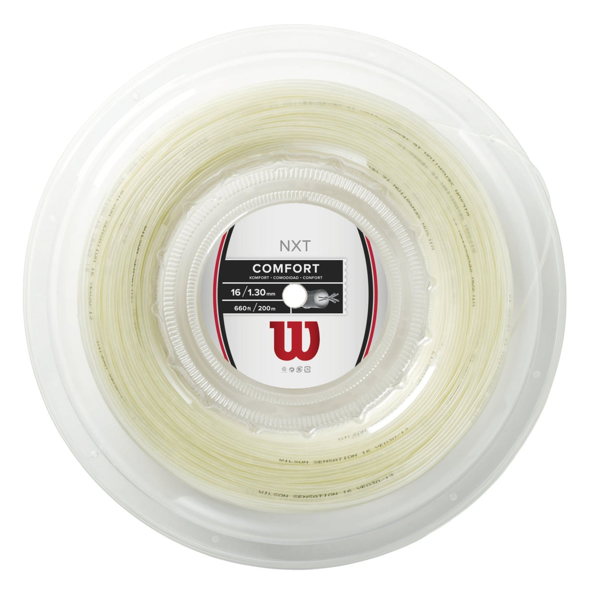 Wilson NXT 16 tennis string reel natural