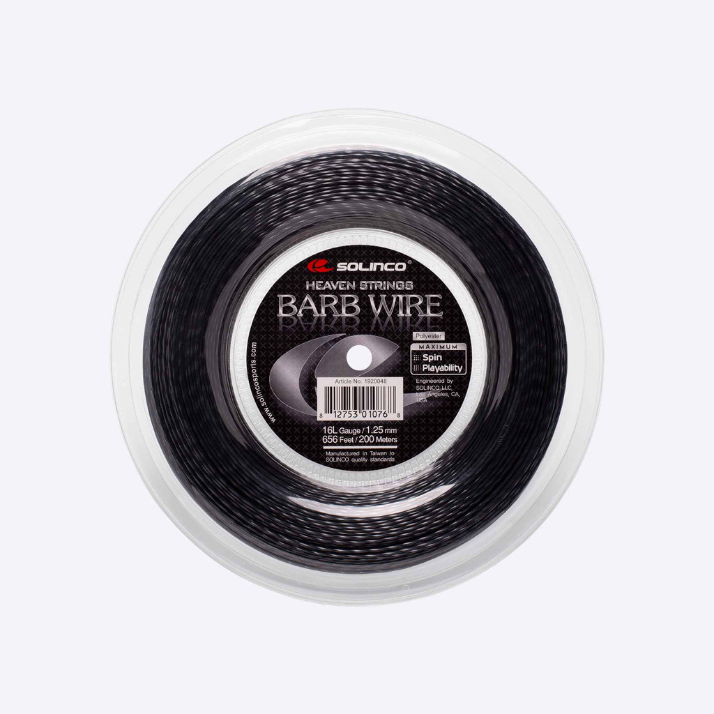 Solinco Barb Wire tennis string packaging