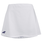 Babolat Play Skirt for juniors in white, front view