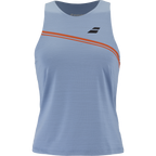 Babolat Play Tank Top for women in blue and red, front view