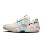 On THE ROGER Pro Fire Women's White/Pink tennis shoe