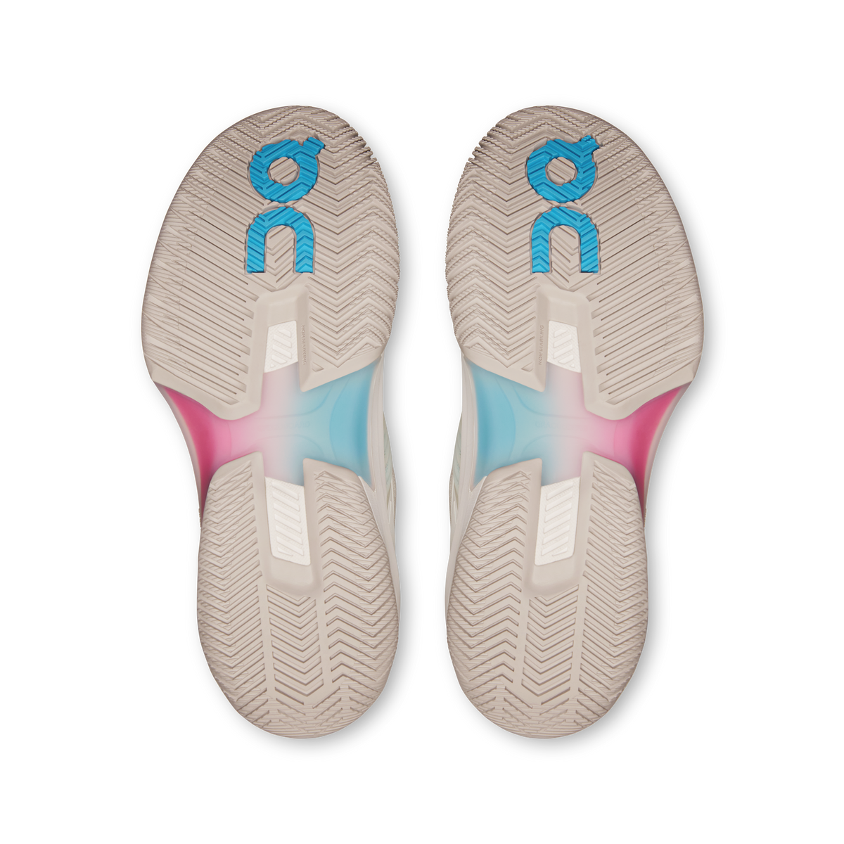 On THE ROGER Pro Fire Women's White/Pink tennis shoe
