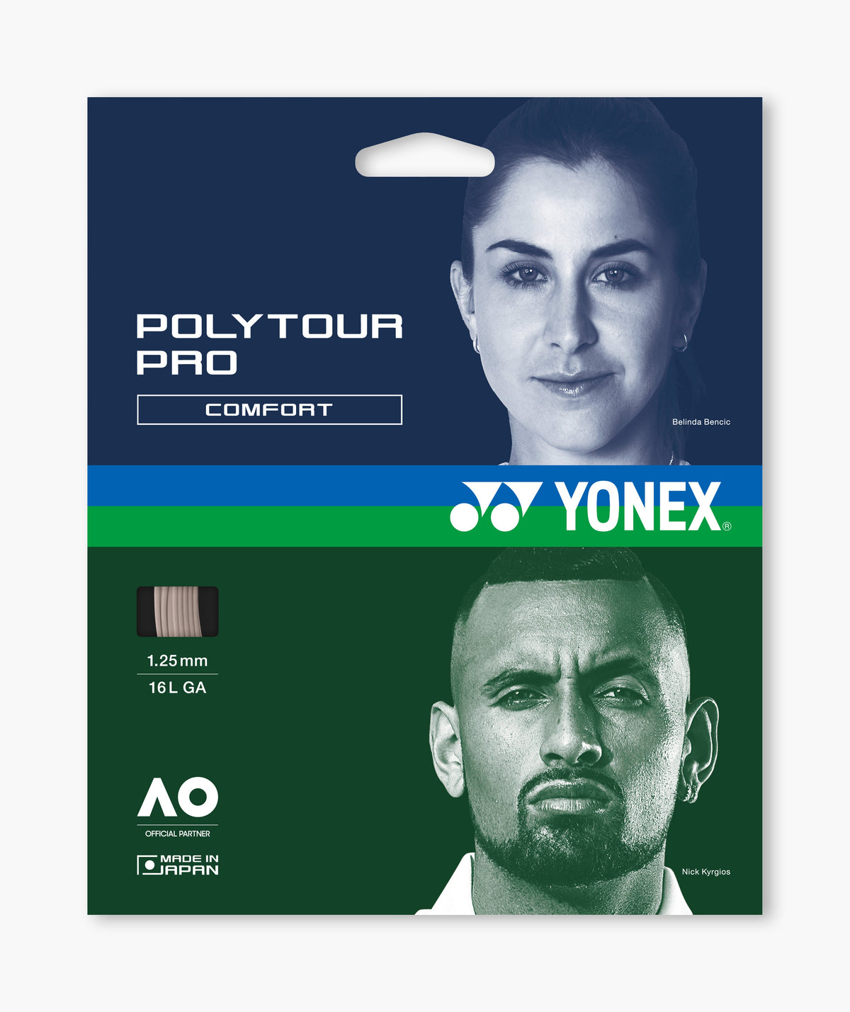Yonex Poly Tour Pro 125 200m reel - Warm Gray