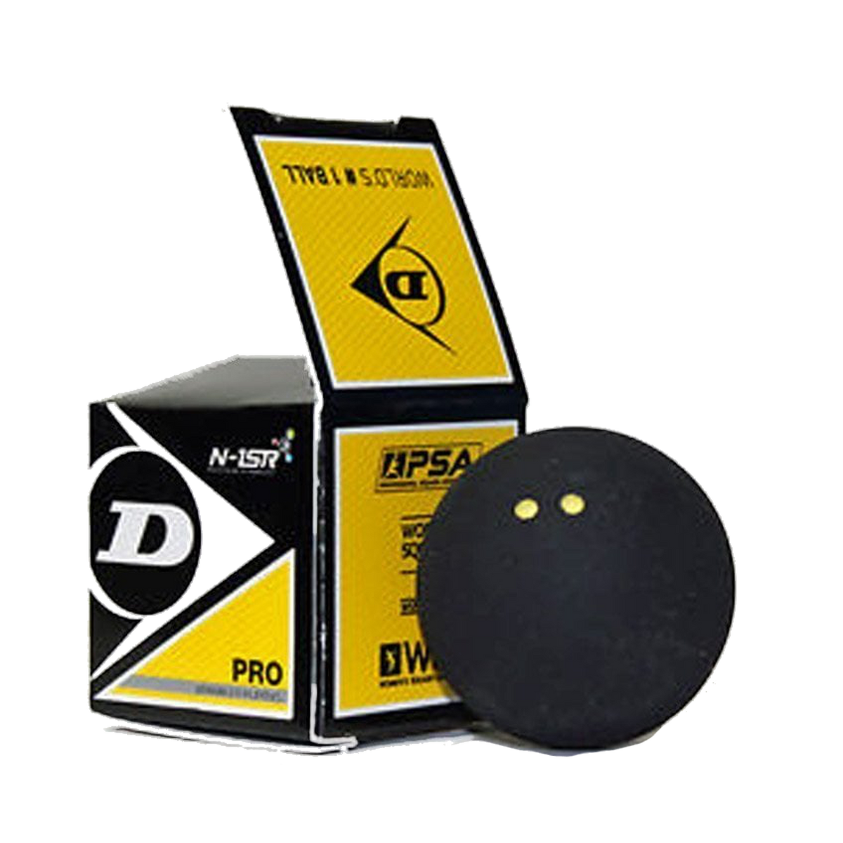 Dunlop Pro Double Yellow Dot squash ball
