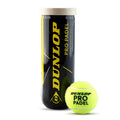 Dunlop Pro Padel Balls, 3-pack
