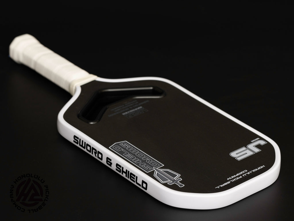 Honolulu Sword & Shield J5 in White, angled view