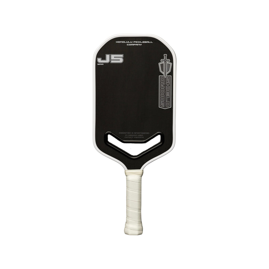 Honolulu Sword & Shield J5 pickleball paddle in White