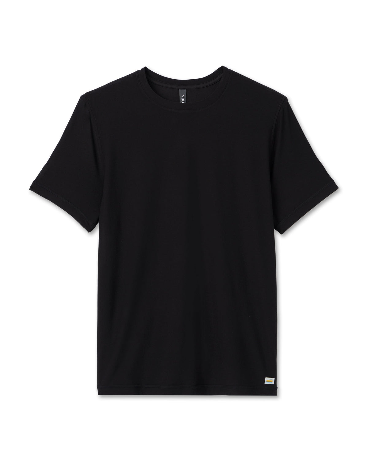 Vuori Strato Tech Tee - Black, flat lay