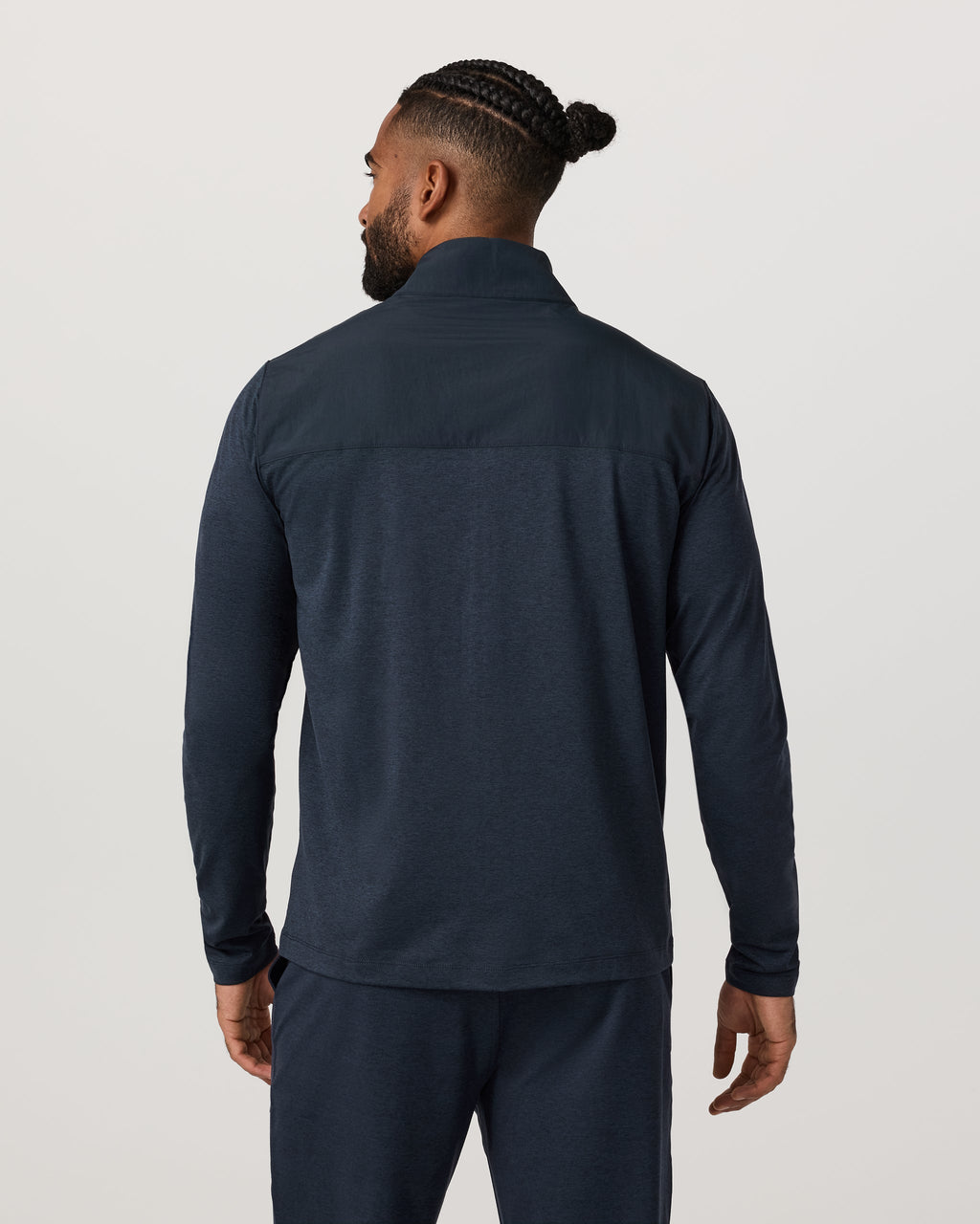 Vuori Sunday Element Track Jacket - Ink Heather, back