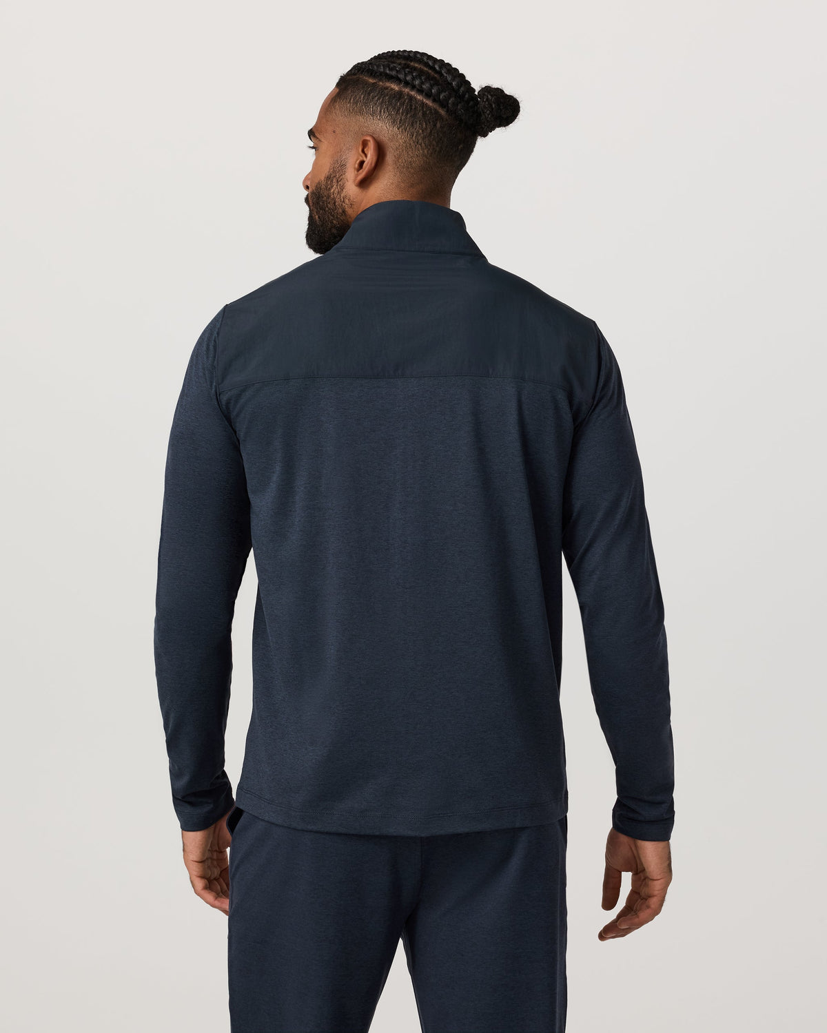 Vuori Sunday Element Track Jacket - Ink Heather, back