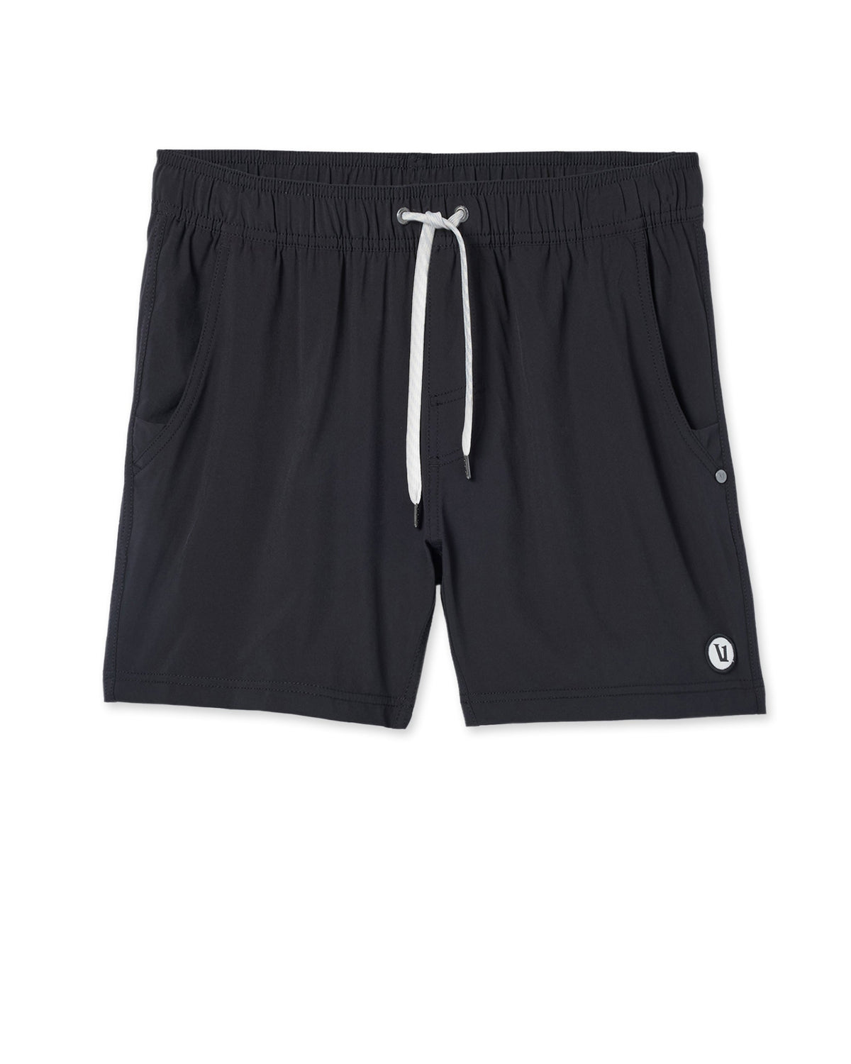 Vuori Kore Short Lined 5" - Black, on model