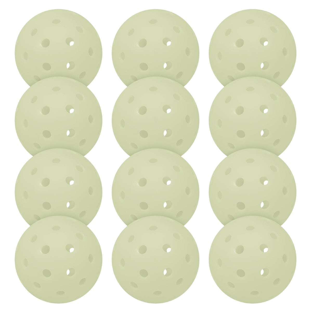 Franklin glow in the dark pickleballs 12 pack bulk