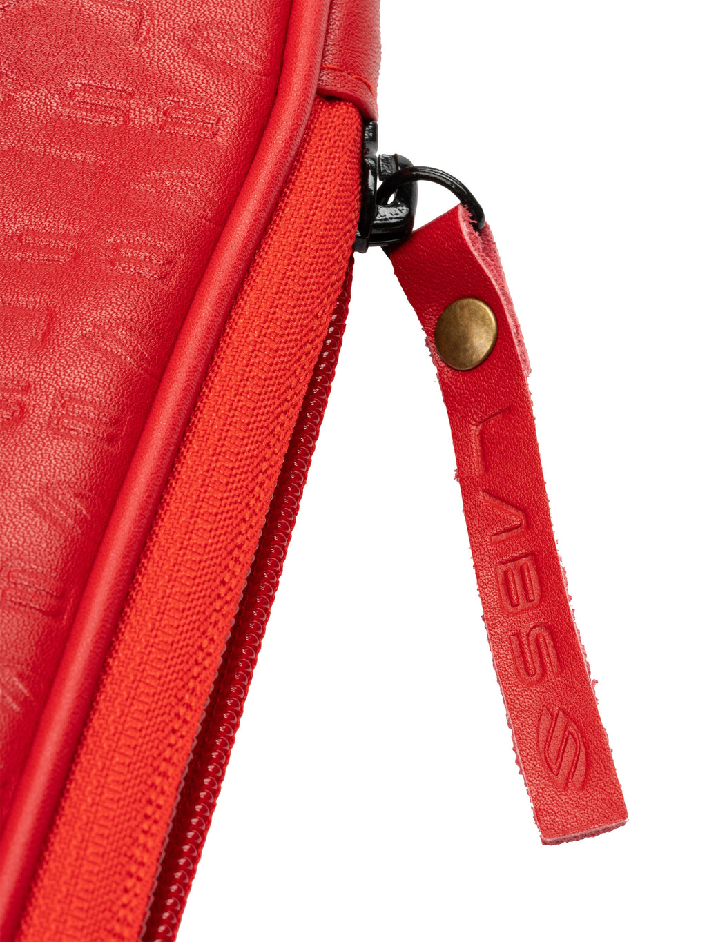 Selkirk LABS Paddle Collectors Case - zipper and leather pull tab detail