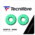 Tecnifibre Damp ID Bagel vibration dampeners, green, 2-pack
